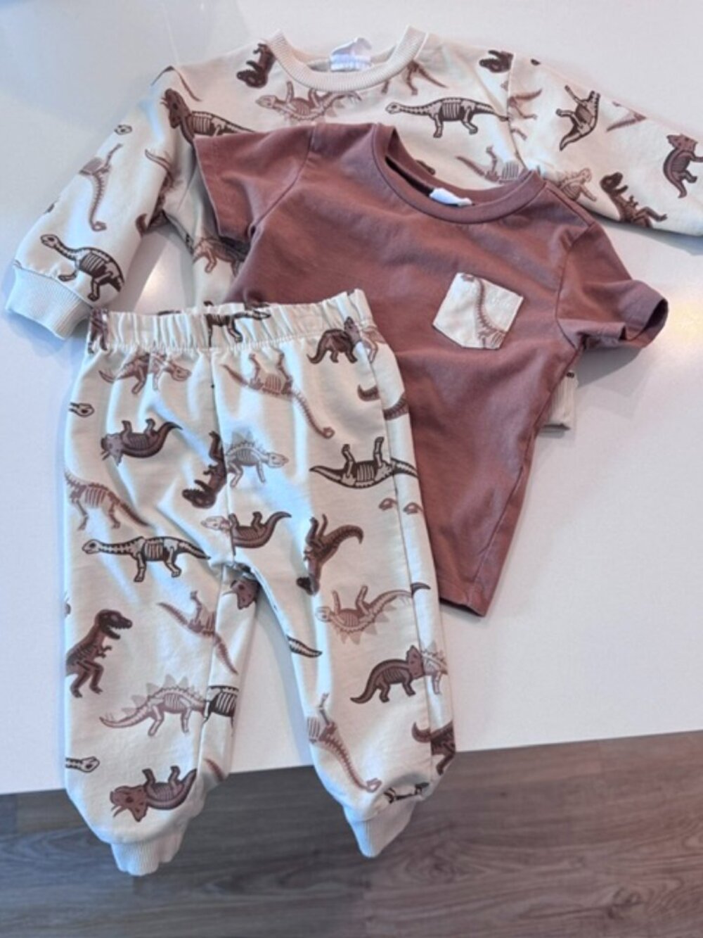 Petit Lem Mini Threads Dinosaur 3 Piece Outfit Set 12M